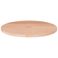 Blaty meblowe i parapety okienne - Okrągły blat do stolika, Ø30x1,5 cm, surowe drewno dębowe - miniaturka - grafika 1