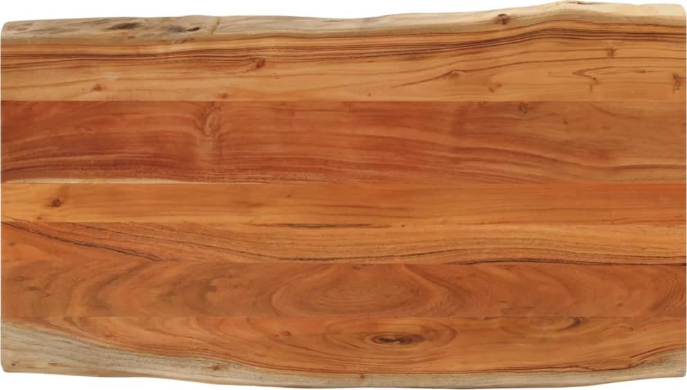 Blat stołu, 100x60x3,8 cm, drewno akacjowe, naturalna krawędź