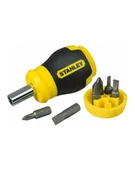 Śrubokręty - STANLEY WKRĘTAK MULTIBIT KRÓTKI + 7 KOŃCÓWEK - miniaturka - grafika 1