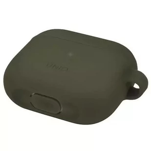 Etui ochronne na słuchawki UNIQ Vencer do AirPods Pro 2 gen. Silicone zielony/moss green - Akcesoria do słuchawek - miniaturka - grafika 4
