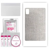 Akcesoria do tabletów i e-booków - folia naklejka skórka strukturalna na TYŁ do Ulefone Tab A8 - Tkanina Denim Szary - apgo SKINS - miniaturka - grafika 1