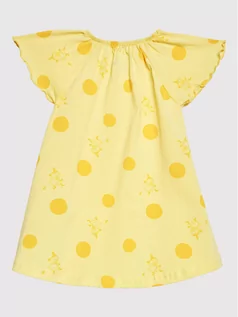 Sukienki i spódniczki dla dziewczynek - Reima Sukienka letnia MOOMIN Solros 515006M Żółty Regular Fit - grafika 1