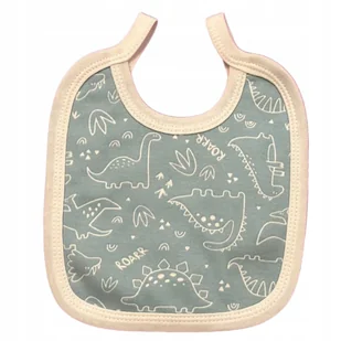 ŚLINIAK niemowlęcy DUŻY wiązany ŚLINIACZEK w DINOZAURY - Śliniaki i fartuszki - miniaturka - grafika 1