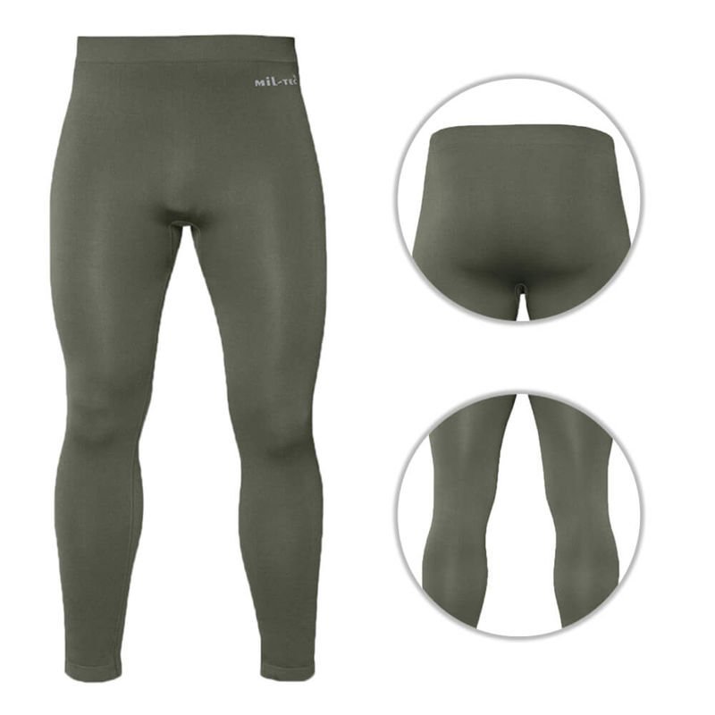 Mil-Tec Kalesony Termoaktywne Olive - Olive - S/M
