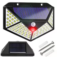 Lampy ogrodowe - LAMPA SOLARNA Z CZUJNIKIEM RUCHU 3 TRYBY ŚWIECENIA ZEWNĘTRZNA OGRODOWA LED - miniaturka - grafika 1