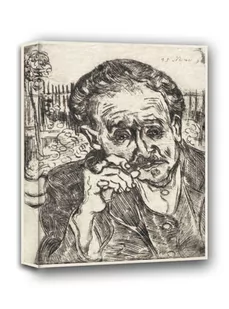 Dr Gachet Man with a Pipe, Vincent van Gogh - obraz na płótnie Wymiar do wyboru: 20x30 cm - Obrazy i zdjęcia na płótnie - miniaturka - grafika 1