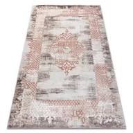 Dywany - Dywan CORE W9797 Ramka, Rozeta - Strukturalny, dwa poziomy runa, beż / róż beżowy 140x190 cm - miniaturka - grafika 1