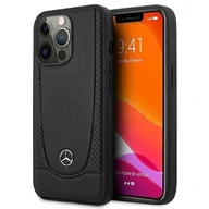 Etui i futerały do telefonów - Mercedes Etui do iPhone 14 Pro 6,1" czarny/black hardcase Leather Urban - miniaturka - grafika 1