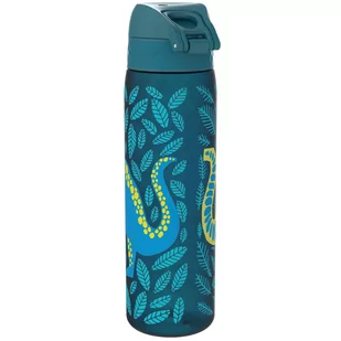 Butelka bidon na wodę dla dzieci ION8 I8RF500PTDINO 500 ml Turkusowa dinozaury dino szkielet - Bidony dla dzieci - miniaturka - grafika 2