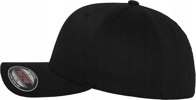 Flexfit Dziecięca Czarna Czapka z Daszkiem Casual Jxb