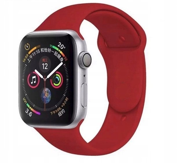 PASEK OPASKA DO APPLE WATCH 38/40 mm CZERWONY