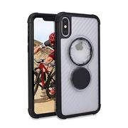 Etui i futerały do telefonów - Rokform Crystal Case iPhone XS/X carbon przezroczysty 304820P - miniaturka - grafika 1