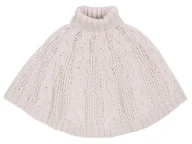 Moda i Uroda OUTLET - Beżowe Poncho Dziecięce - miniaturka - grafika 1