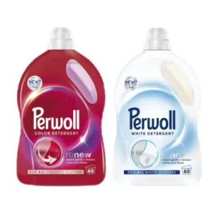 Perwoll Zestaw płynów do prania tkanin kolorowych i białych (120 prań) 2 x 3 l - Środki do prania - miniaturka - grafika 1