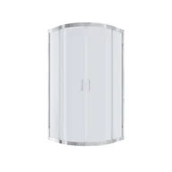 Kabiny prysznicowe - Kabina prysznicowa NAMELESS Durasan 80x80 chrom półokrągła niska 1szt. - miniaturka - grafika 1