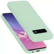 Etui i futerały do telefonów - Pokrowiec Do Samsung Galaxy S10 4G Etui w LIQUID JASNO ZIELONY TPU Silikon Case Cover Obudowa Ochronny Cadorabo - miniaturka - grafika 1
