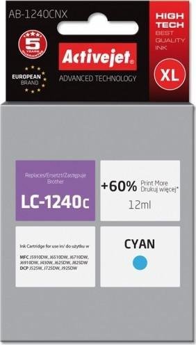 Tusz Activejet Tusz Activejet AB-1240CNX zamiennik Brother LC1240C/1220C Supreme 12 ml niebieski