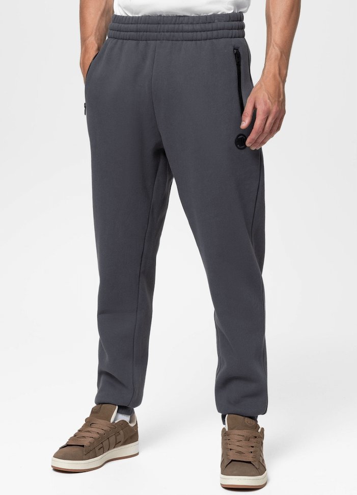 Spodnie sportowe PIT BULL HATTON grafitowe-L