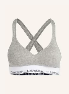 Biustonosze - Calvin Klein Biustonosz Bustier Modern Cotton grau - grafika 1