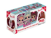 Inne słodycze - Zaini, czekoladowe jajka z niespodzianką LOL Surprise, 3 sztuki - miniaturka - grafika 1