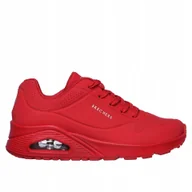 Sneakersy damskie - Buty sportowe damskie Skechers Skechers Uno Stand On Air sneakersy czerwone - miniaturka - grafika 1