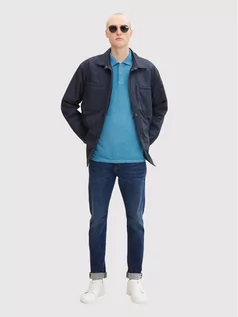 Koszulki męskie - Tom Tailor Polo 1031653 Niebieski Regular Fit - grafika 1