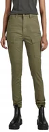 Spodnie damskie - G-Star Raw Spodnie Jeansowe Z Kieszeniami Kargo W Kolorze Khaki 32/34 Jxe - miniaturka - grafika 1