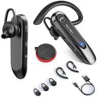 Słuchawki bluetooth - Zestaw słuchawkowy słuchawka New Bee B45 Bluetooth 5.0 bezprzewodowa do rozmów dla kierowcy BT do 15m czarny - miniaturka - grafika 1