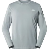 Bluzki damskie - THE NORTH FACE Reaxion bluzka Mid Grey Heather L - miniaturka - grafika 1