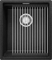 Zlewozmywaki - Zlew BRANDE SWIFT 410-45-U GRAPHITE (grafitowy) | podwieszany zwijany ociekacz ROLLMATA - miniaturka - grafika 1