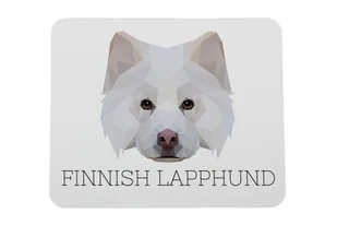 Fiński lapphund podkładka geometryczny Art-Dog - Podkładki pod mysz - miniaturka - grafika 1