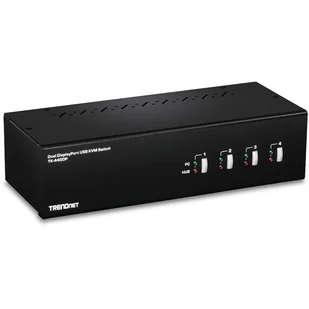 Trendnet TK-440DP przełącznik KVM Czarny, Srebrny - Przełączniki KVM - miniaturka - grafika 1