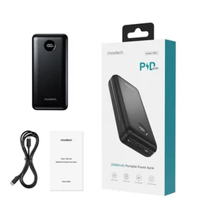 Choetech powerbank PD 45W 20000mAh czarny (B653) - Powerbanki - miniaturka - grafika 4