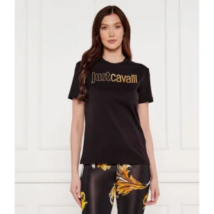 Just Cavalli T-shirt Regular Fit - Koszulki i topy damskie - miniaturka - grafika 1