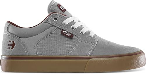 Etnies Chłopięce buty dziecięce Barge Ls Vulc Skate Shoe, Szara guma czerwona, 28 EU