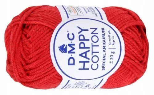 włóczka HAPPY COTTON DMC 789 / czerwony