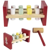 Zabawki interaktywne dla dzieci - Zabawka drewniana Lupilu 427271 do wbijania - miniaturka - grafika 1