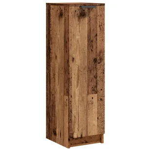 vidaXL Szafka na buty o wyglądzie starego drewna 29,5x35x100,5 cm materiał drewnopochodny - Szafki na buty - miniaturka - grafika 1