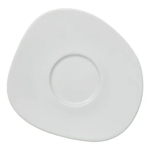 Biały porcelanowy spodek Villeroy & Boch Like Organic, 17,5 cm - Talerze - miniaturka - grafika 1