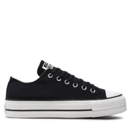 Trampki damskie - Trampki Converse Chuck Taylor All Star Lift Ox 560250C Czarny - miniaturka - grafika 1