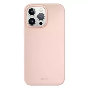 Uniq Etui etui Lino do iPhone 14 Pro Max 6,7" różowy/pink blush - Etui i futerały do telefonów - miniaturka - grafika 2