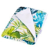 Pościel dla dzieci - BabyMatex Kocyk Velvet niemowlęcy LIŚCIE | U NAS SKOMPLETUJESZ CAŁĄ WYPRAWKĘ | SZYBKA WYSYŁKA - miniaturka - grafika 1