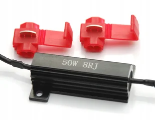 Rezystor filtr Led canbus 50W 8 Ohm 2 szt RE06 - Oświetlenie samochodowe - akcesoria - miniaturka - grafika 1
