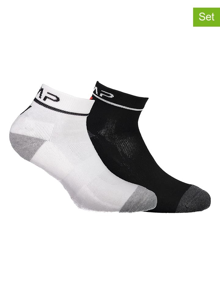 CMP Skarpety (2 pary) w kolorze biało-czarnym do biegania