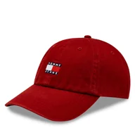Czapki męskie - Czapka z daszkiem Tommy Jeans Heritage AM0AM12020 Czerwony - miniaturka - grafika 1
