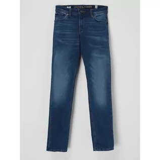Spodnie i spodenki dla chłopców - Jeansy o kroju slim fit z dodatkiem wiskozy model Glenn - Jack & Jones - grafika 1