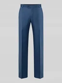 Spodnie męskie - Spodnie do garnituru o kroju regular fit z kantami - miniaturka - grafika 1