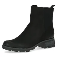 Kozaki damskie - Caprice Damskie kozaki 9-25227-41, półdługie, czarne nubuc, 40,5 EU, Black nubuc, 41 - miniaturka - grafika 1