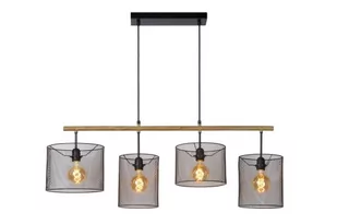 Lucide lucide baskett-lampy wiszące-czarna, metal, E27, 60 W, Black, 107 x 23 x 170 cm 45459/04/30 - Lampy sufitowe - miniaturka - grafika 1