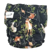 Pieluchy - Pieluszka z kieszonką OS dwurzędowa, NOC W LESIE - miniaturka - grafika 1